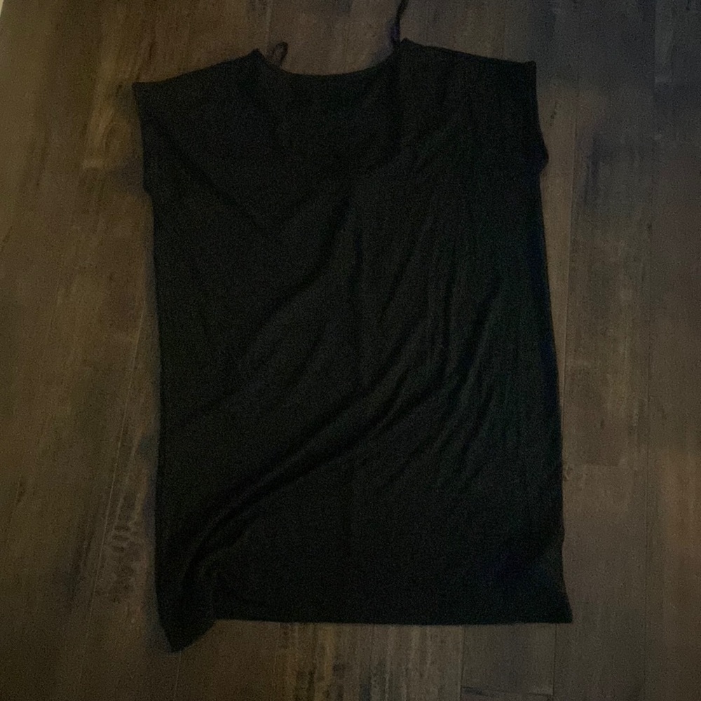 Womens black casual tshirt dress
